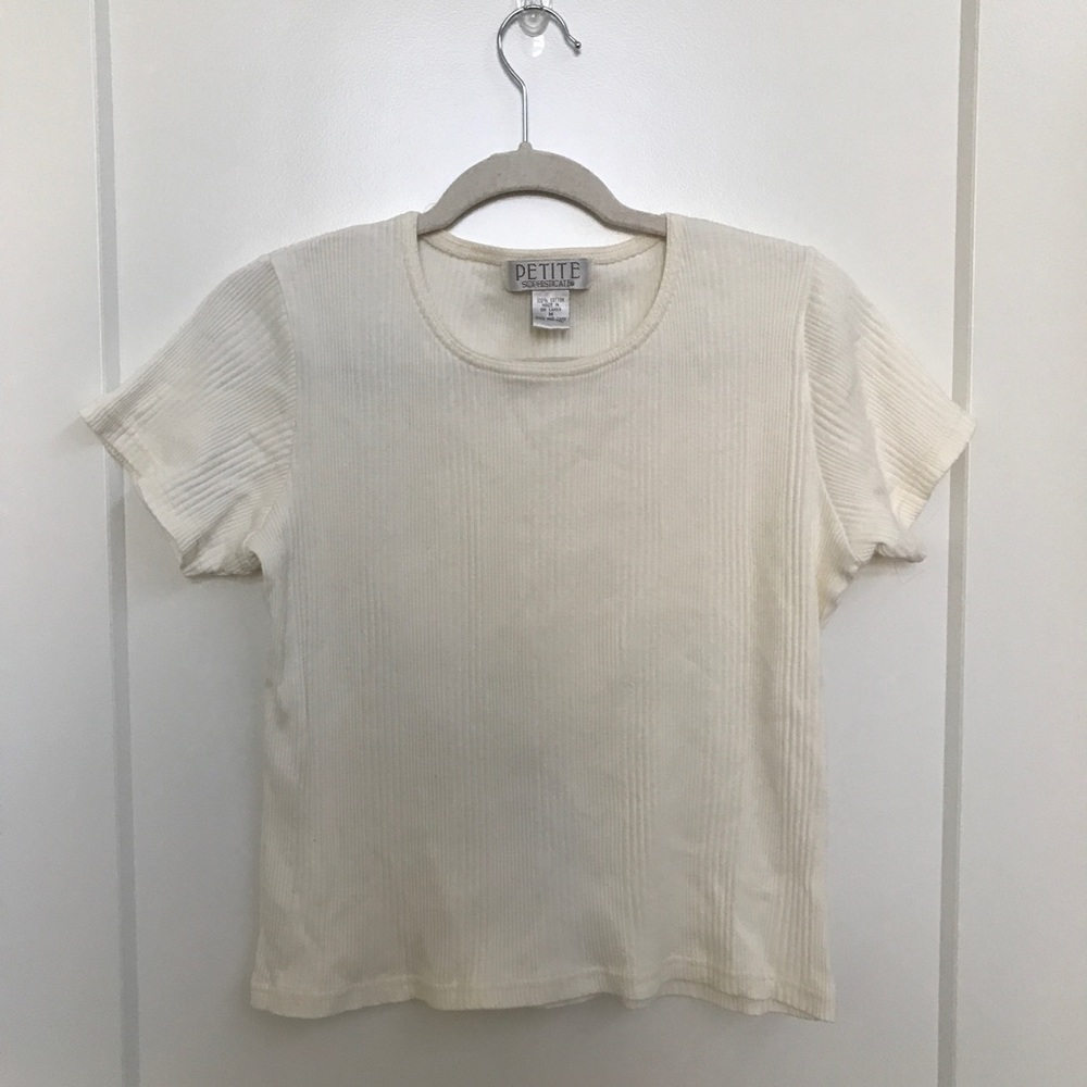 Cream, Thick 100% Cotton Top